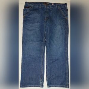Ariat M4 FR CAT 2 2112 Jeans Mens 46x30 Blue Denim Low Rise Boot Cut Work Pant